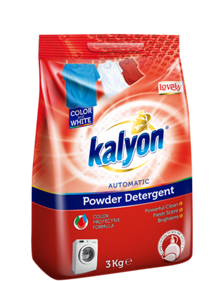 KALYON СТИРАЛЬНЫЙ ПОРОШОК - ЦВЕТОЧНЫЙ АРОМАТ  3 кг x 6