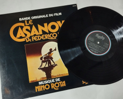 Винтажная виниловая пластинка LP Nino Rota Казанова Федерико Феллини Le Casanova De Federico Fellini (Bande Originale Du Film) (France 1977)