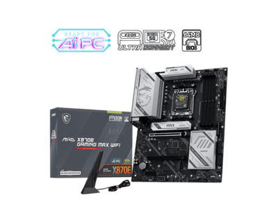 Материнская плата MSI MAG X870E GAMING MAX WIFI AM5 4xDDR5 4xSATA3 RAID 3xM.2 HDMI 2xType-C ATX