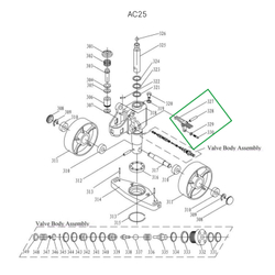 Коромысло спуска для гидравлических тележек DF25
