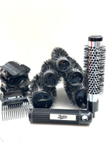 Фен Спа Интенс 2200-2400W, цвет белый и набор съемных брашингов Stavver Extra Hot на магнитах