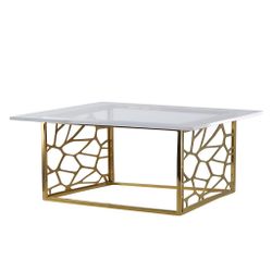 Подставка фуршетная стойка 35*35 см h20,2 см + блюдо 45*45 см акрил Gold P.L.