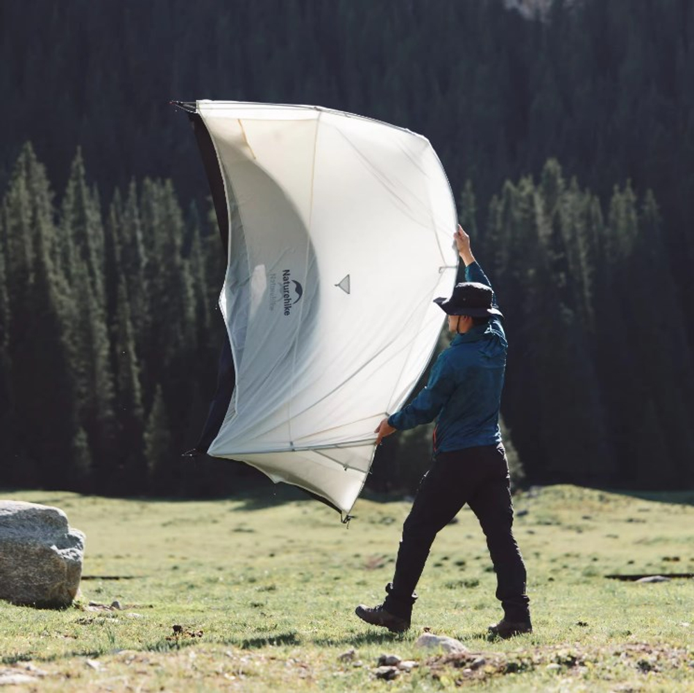 Палатка Naturehike Cloud Up UL Si 1-местная, алюминиевый каркас, серая, CNK2450WS017-G1