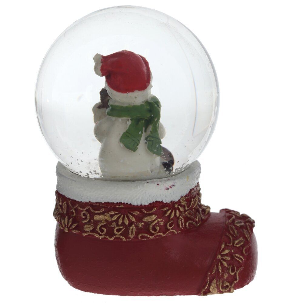 GAEM Фигурка декоративная "Дед Мороз/Снеговик" в стекл шаре, L5 W4,5 H7 см, 2в.