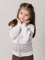 Кофта вязаная на молнии