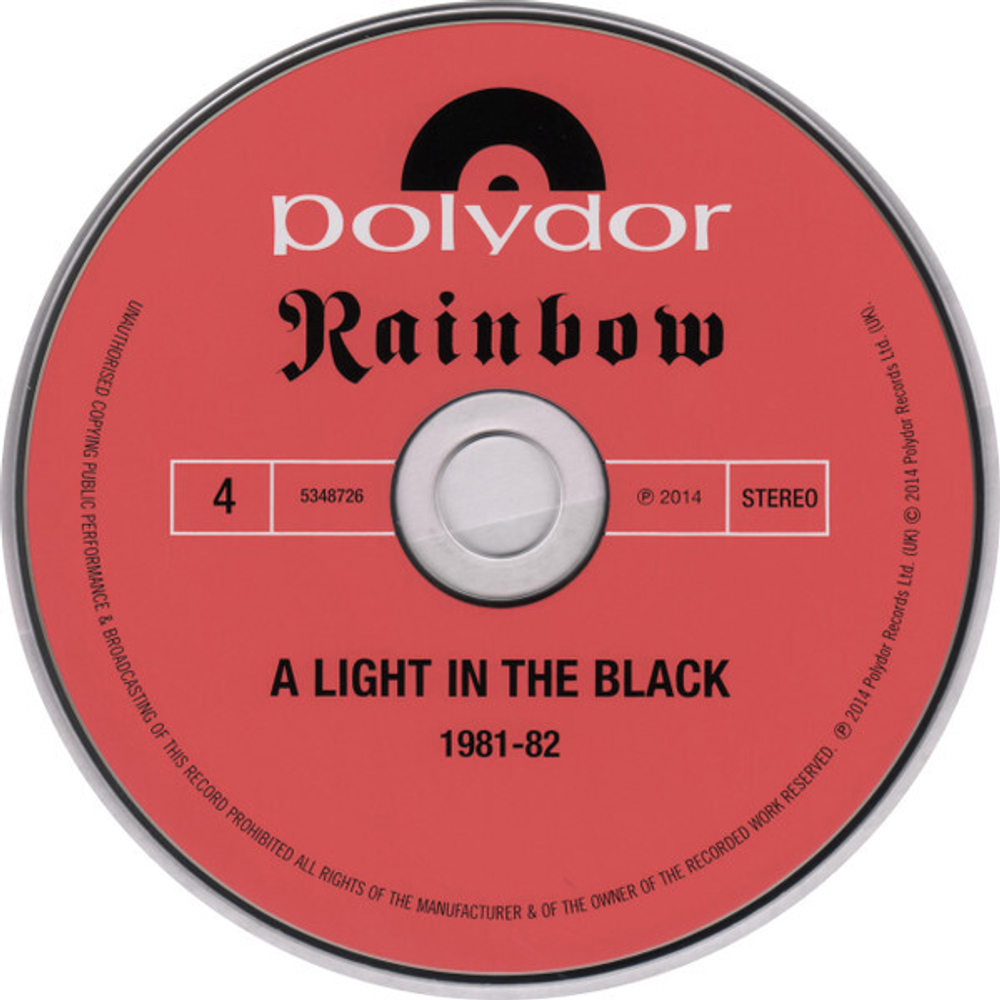 洋楽 RAINBOW A LIGHT IN THE BLACK CD DVD BOX Rainbow - A Light In The Black 1975-1984 (5CD+DVD) | eBay