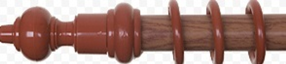 Карниз КАНТРИ + У шина 2,,4 м ВИШНЯ