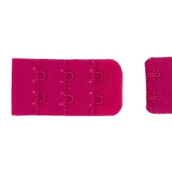 Застежка с крючками фуксия 2 ряда, 28*55 мм