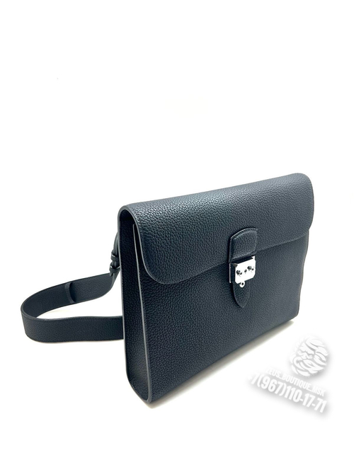 Сумка через плечо Hermes мессенджер черная