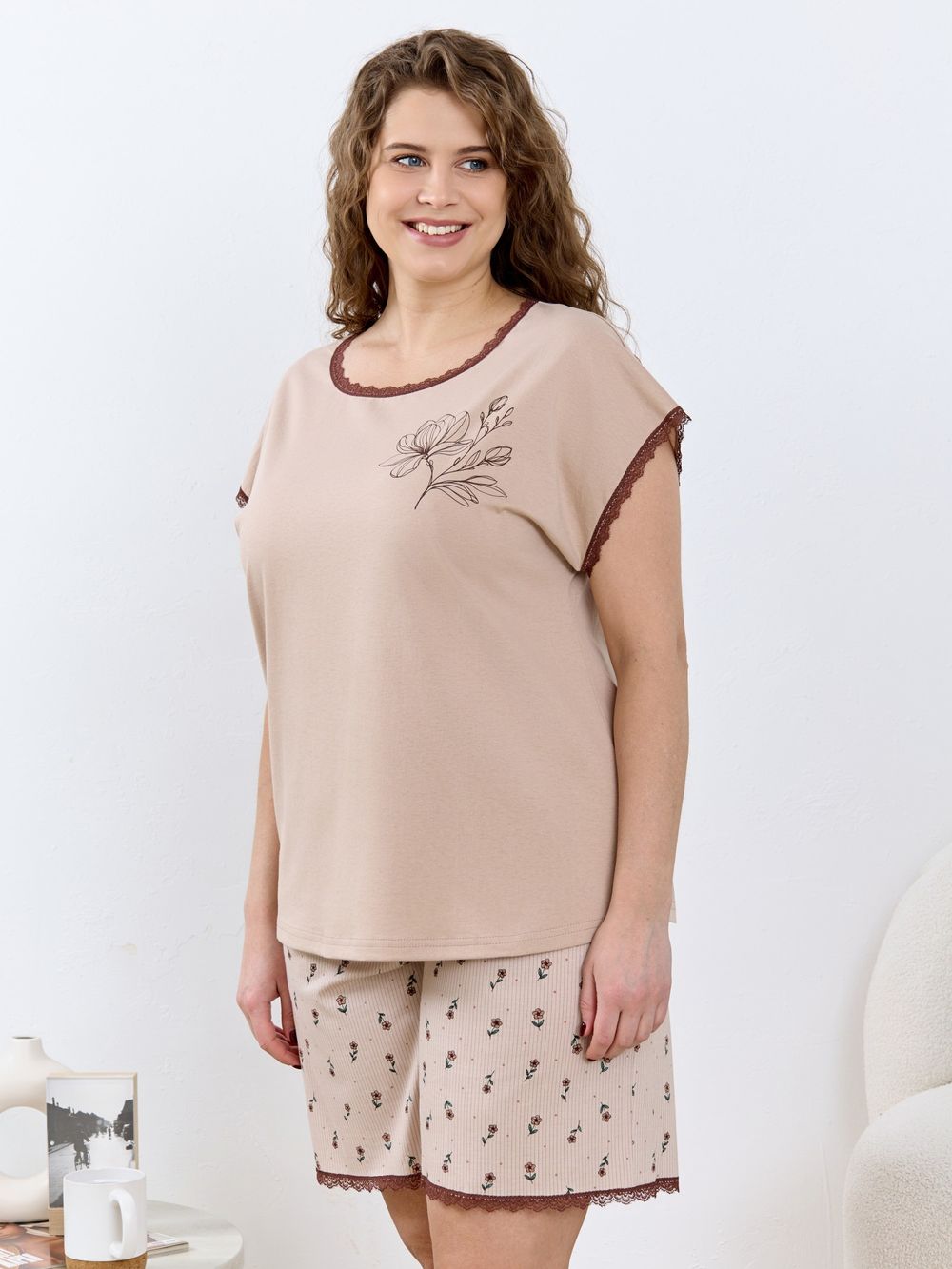 Пижама Вельвета-2 Виотекс БЕЖЕВЫЙ