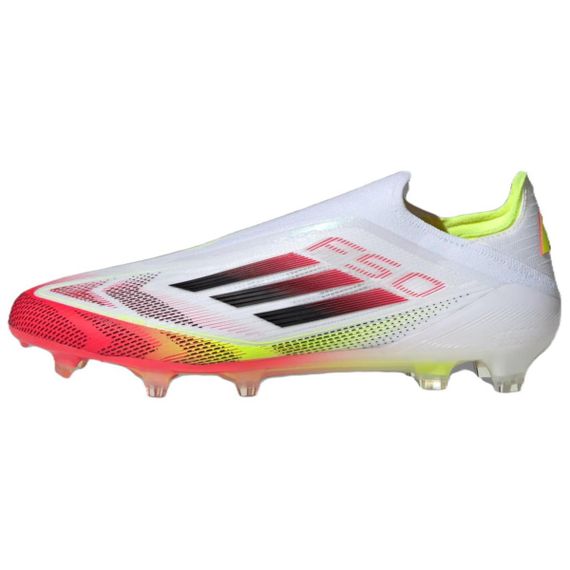 Элитные бутбольные ботинки Adidas F50 Низки для вечернего белого/Осеннего черного/Вечернего желтого Унисекса
