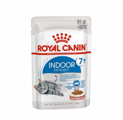 Royal Canin 85г Indoor Sterilised 7+ кусочки в соусе