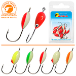 Мормышка фосфорная №06, крючок №12 (2 упакпо 10 шт) 0,08g