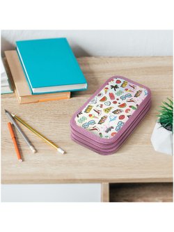 Пенал 3 отделения 19х11см ламинация (ПК3-42380)