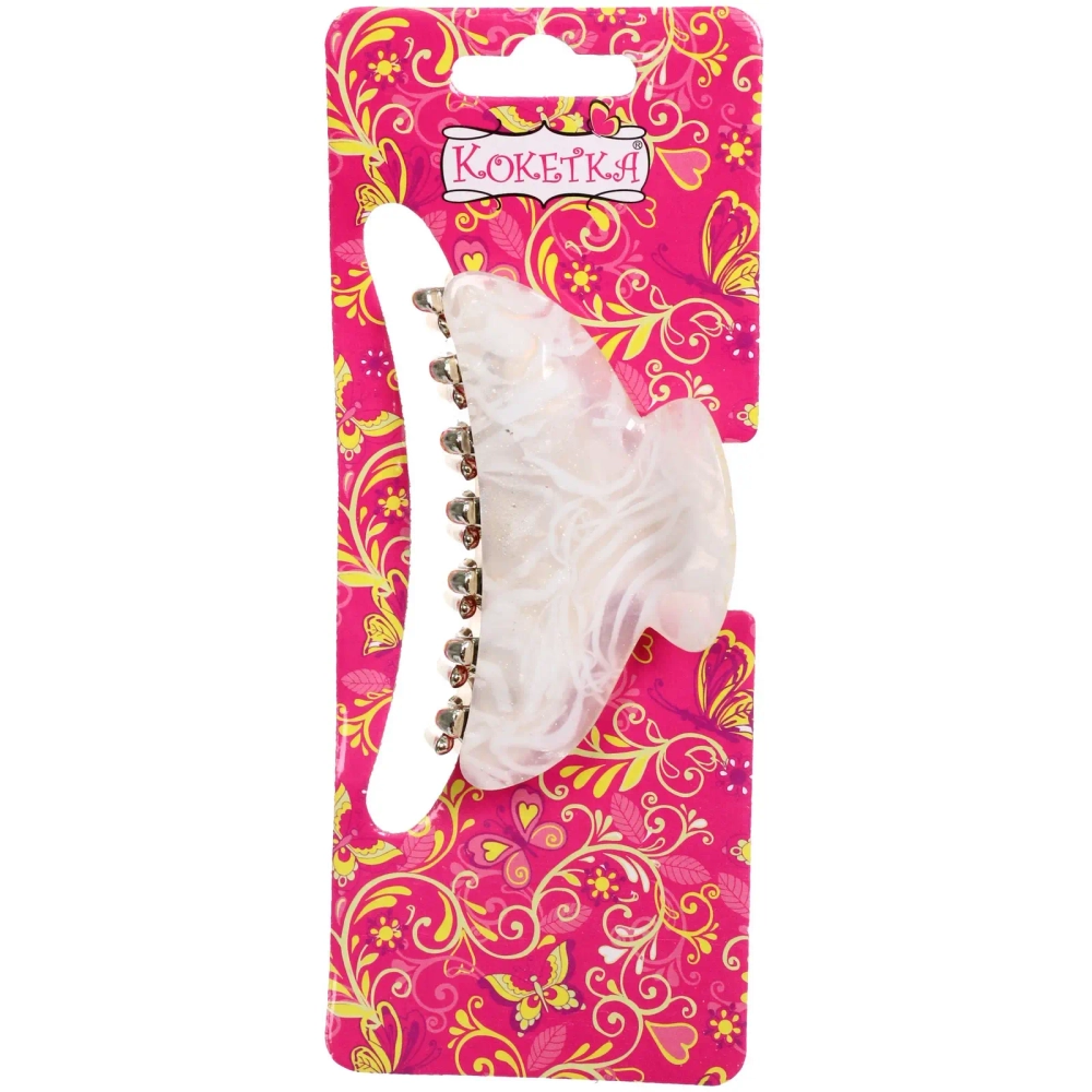 Заколка-краб для волос « ЭЙФОРИЯ», лана, микс 6 цветов, 7см (блистер Кокетка)