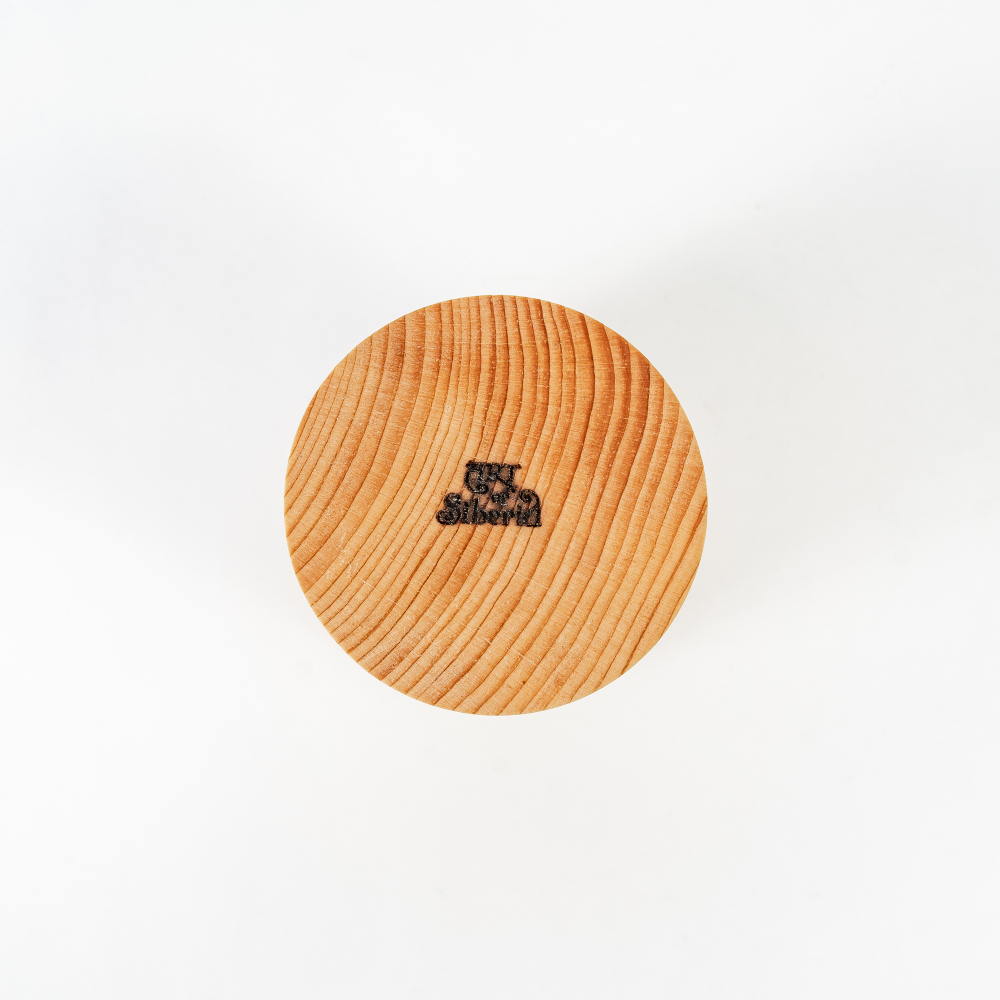 Деревянный стакан для напитков из Кедра с гравировкой. C52