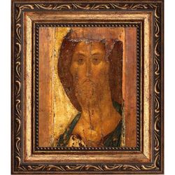 Спаситель Вседержитель. Копия иконы Андрея Рублева на холсте.