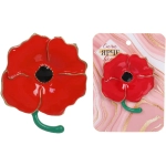 Брошь «GOLD Podarok», Мак, цвет как на фото, (символ женского Очарования)