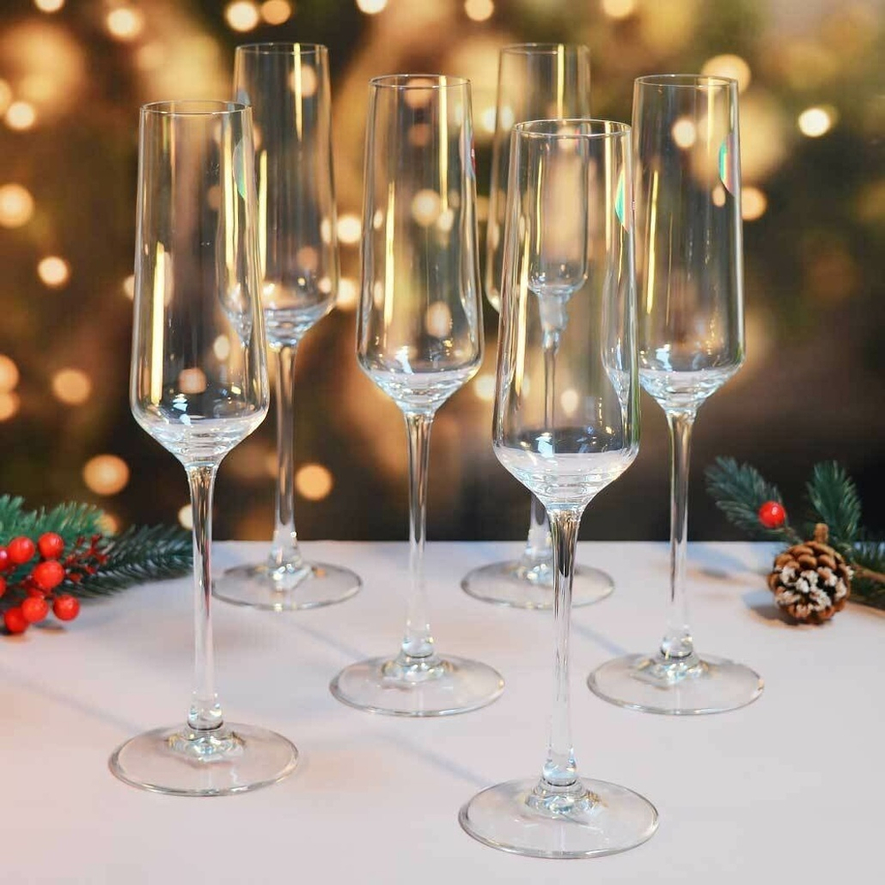 Набор бокалов 6шт 190мл, h26,1см, d4,1см, DS6204