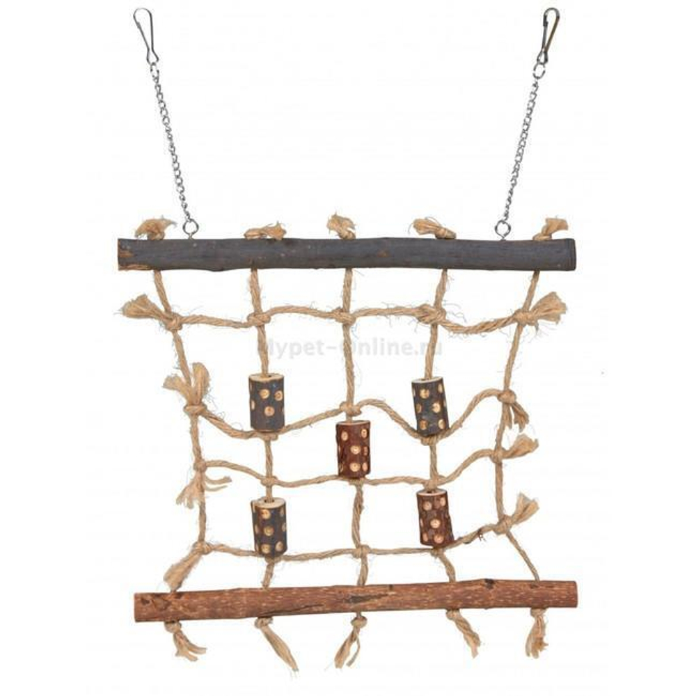Игрушка для птиц Trixie Rope Climbing Wall, размер 27х24см.