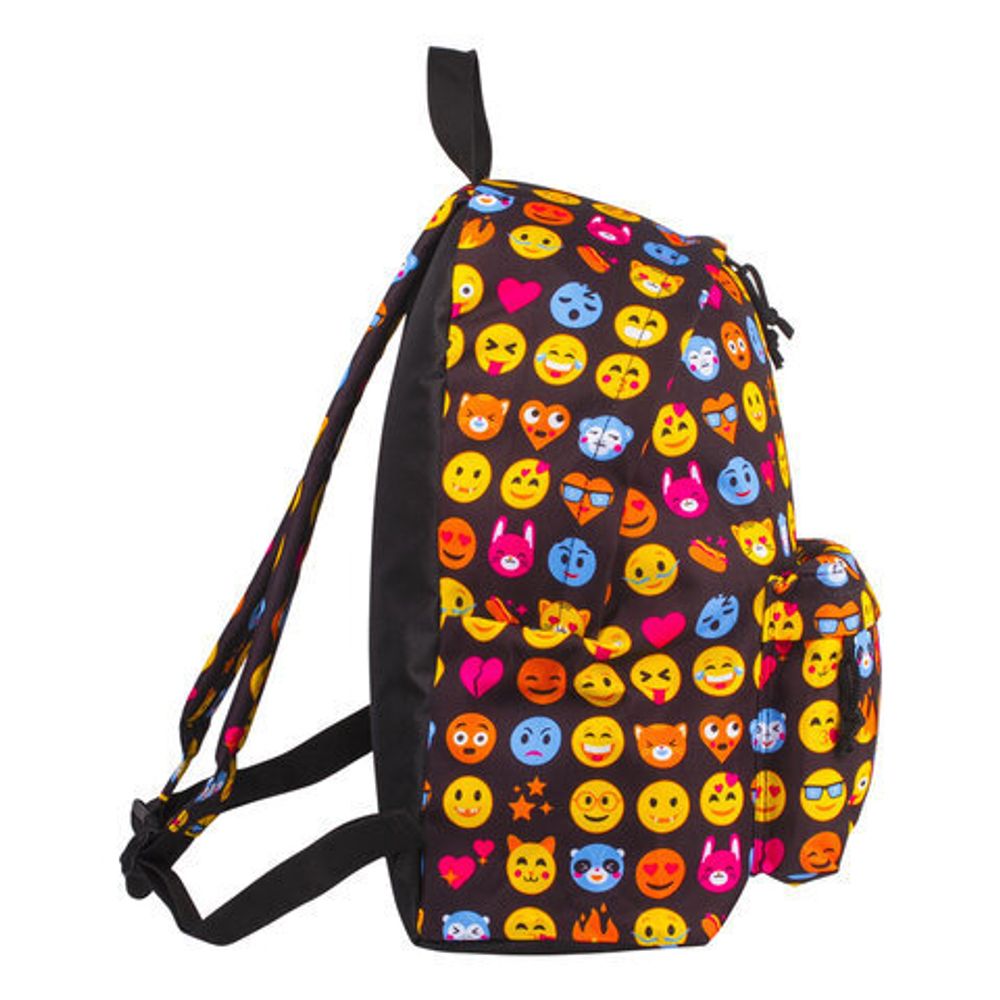 Рюкзак BRAUBERG молодежный, сити-формат, Смайлики, 41х32х14 см, 227105