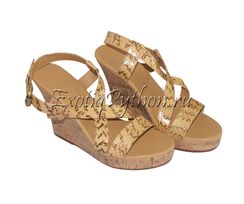 Босоножки из кожи кобры SH-48