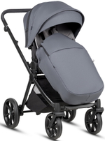 Детская коляска Tutis Mio 3 Plus Essential New 4 в 1 с автокреслом Beno Black и базой 1622103 Dark Grey