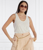 Льняный топ Pinko - белый(103475 A1U9)