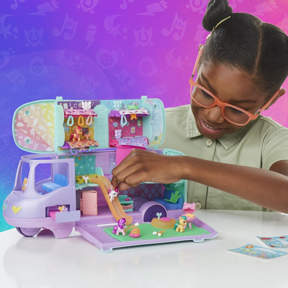 My Little Pony - Мини мир Волшебный автобус пони набор + 5 фигурок F7650 / артикул   F7650  / GTIN 5010994199197