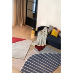 Ковер из хлопка с рисунком tea plantation серого цвета из коллекции terra, 120х180 см