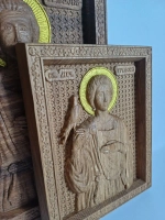 Освященная Икона Св. мученика Трифона 14х17.5см дуб