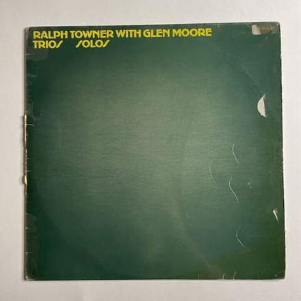 Винтажная виниловая пластинка LP Ralph Towner With Glen Moore Trios, Solos (Germany 1973)