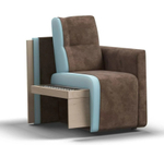 БОСС не раскладное кресло-пуф Алькантара шоколад (снят с производства)