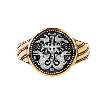 ПЕРСТЕНЬ "ЗМИИ И ГОЛУБИ"