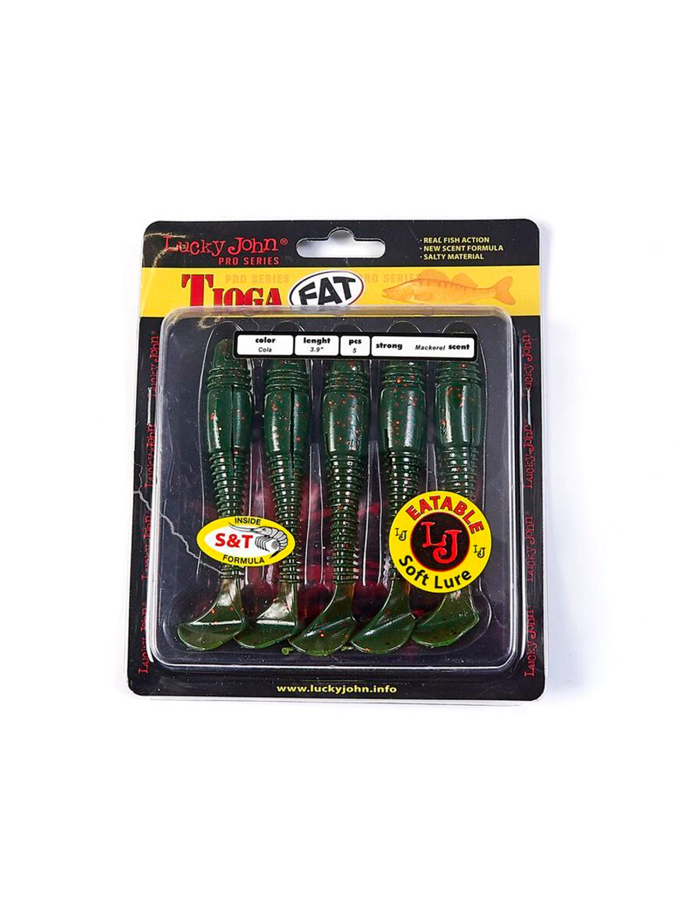 Виброхвосты съедобные искусственные LJ Pro Series TIOGA FAT 10.00/MIX1 5 шт. в упак.