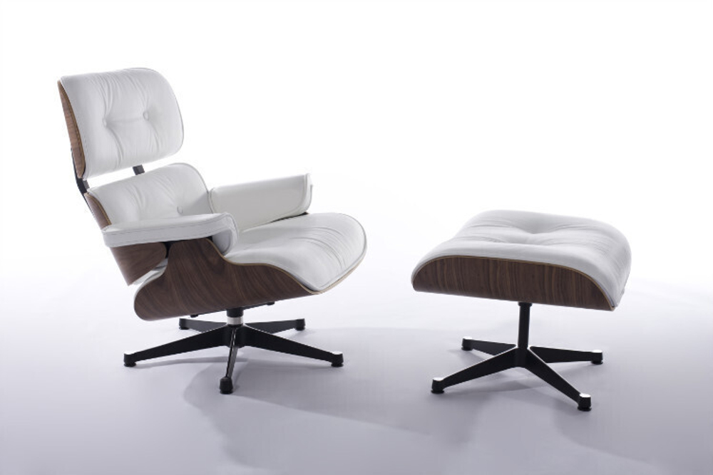 Кресло Eames Lounge с оттоманкой