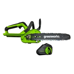 Аккумуляторная цепная пила Greenworks G40CS30IIK5 (1 x 5 Ач, Быстрое ЗУ) 2007807U5F