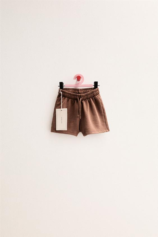 ZARA TIMELESS - ОДНОТОННЫЕ ШОРТЫ, ШОКОЛАДНЫЙ