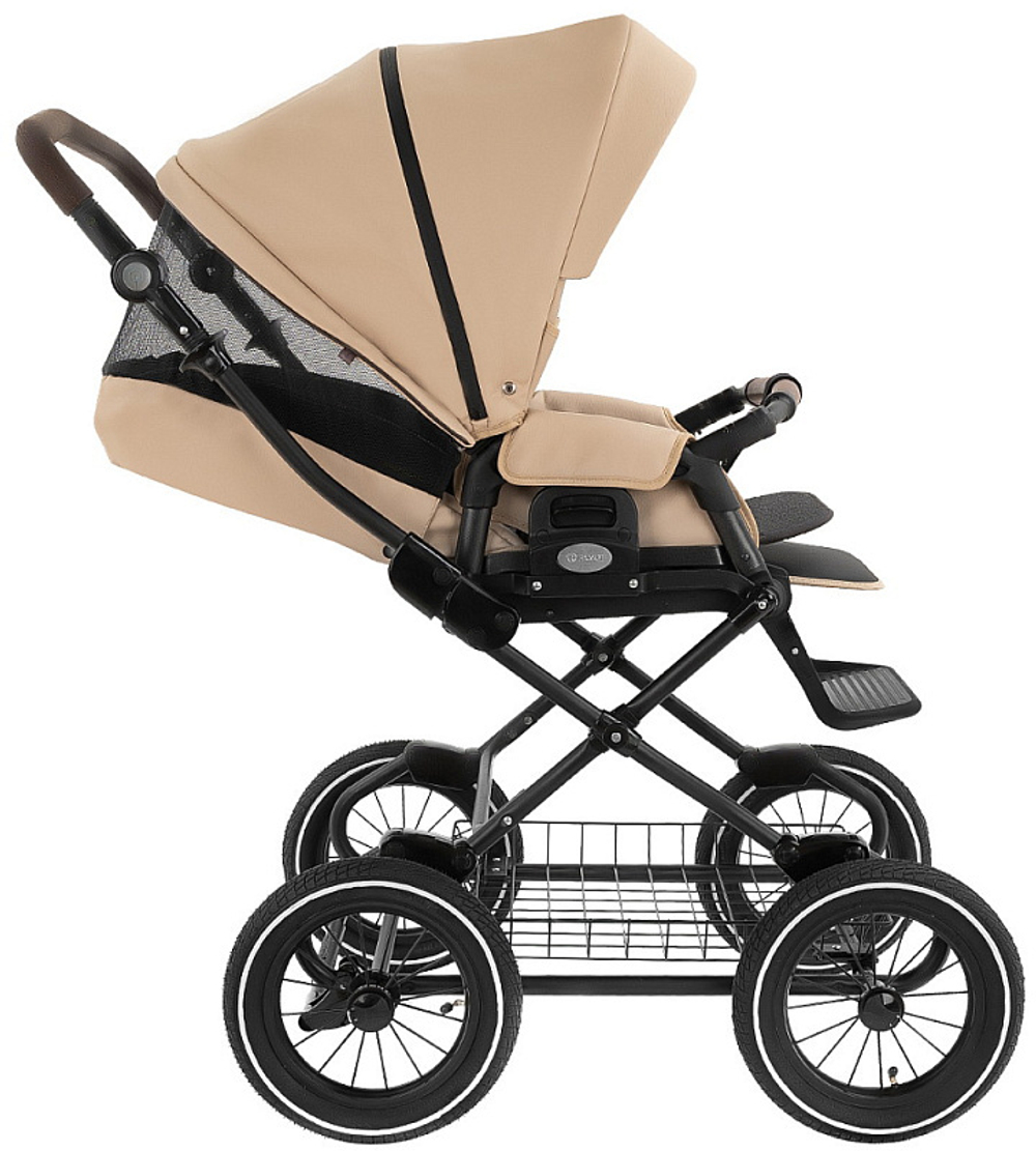 Детская коляска Roan Bass Next Classic Кожа d12 2 в 1 RCL302/1 Caramel