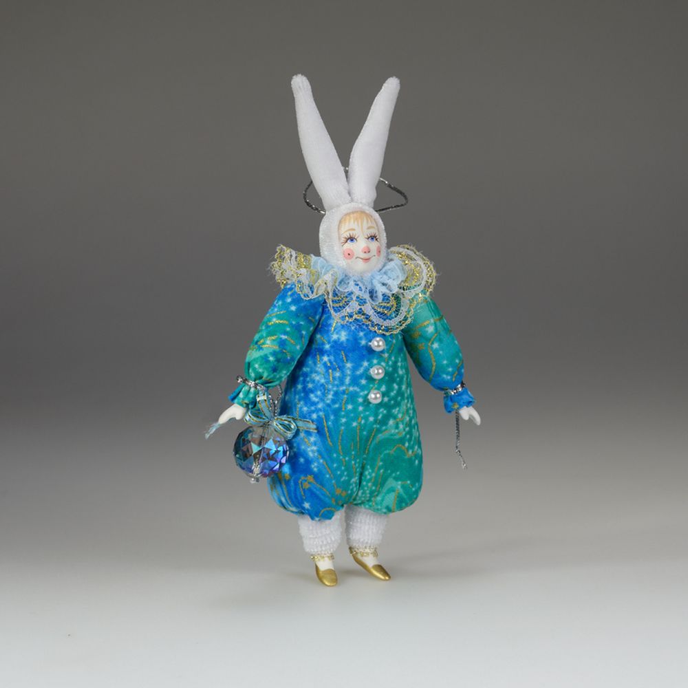 Ёлочная игрушка Зайка с аксессуаром