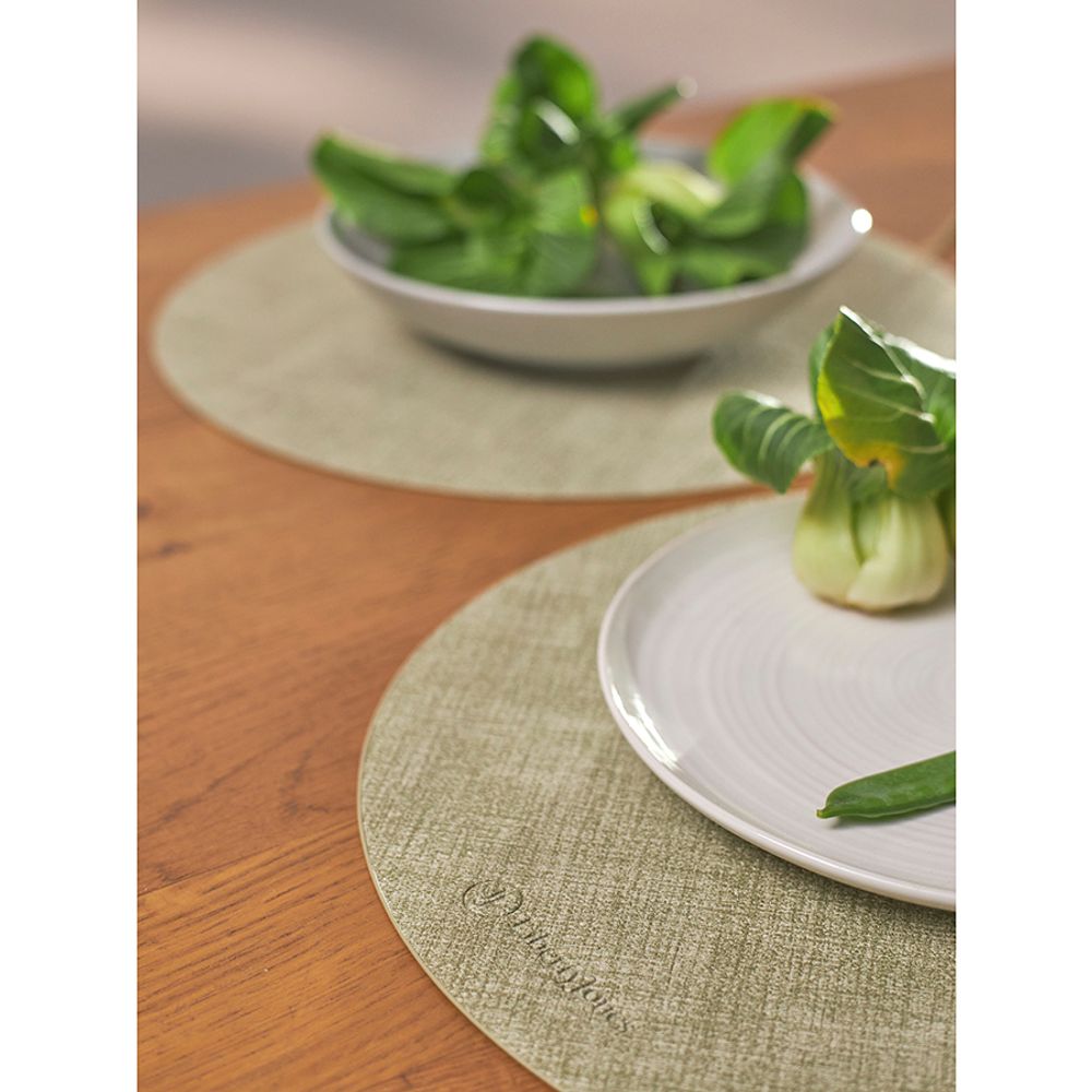 Набор из 4-х сервировочных салфеток Leanera, Ø35 см, мятные