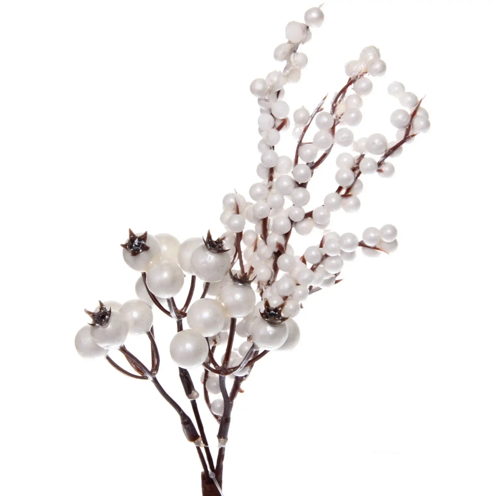 Ветка декоративная «Снежное утро» 33 см