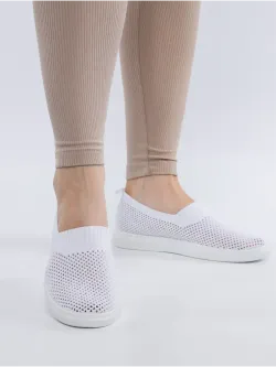 Мокасины летние текстильные