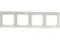 Рамка Legrand Valena 4-постовая слоновая кость 04187