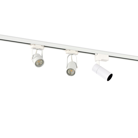 Donel, св-к трековый, GU10, D52хH100мм, IP20, белый, без лампы, серия: DN01