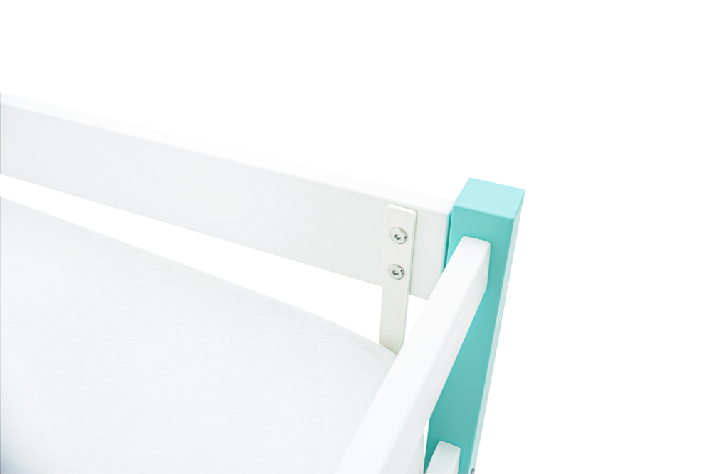 Детская кровать тахта Бельмарко Svogen мятно-белый динозаврики