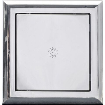 Лючок вентиляционный пластик, 200х200 мм, хром, Event, AD2020