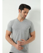 Футболка мужская 1024 (V) СЕРАЯ