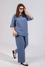 Блузка (рубашка) Тимьян-4 Виотекс СИНИЙ