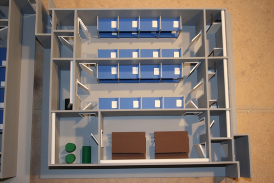 Макет простейшего укрытия в разрезе